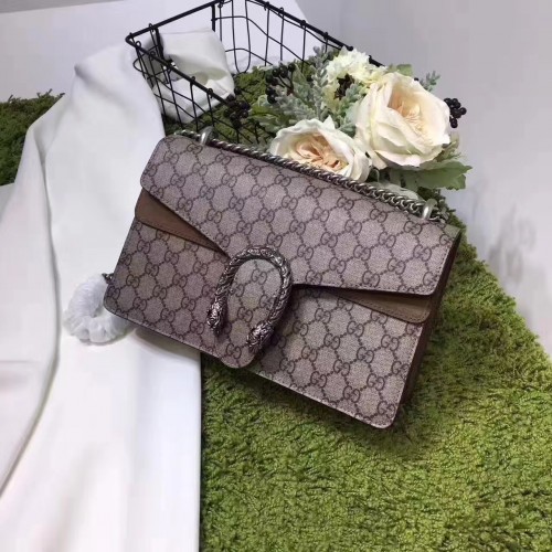 Gucci Dionysus small GG shoulder bag Brown